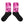 Load image into Gallery viewer, Rosey Pink Black foot socks
