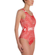 Cargar imagen en el visor de la galería, Lovin' Life el hefe red One-Piece Swimsuit