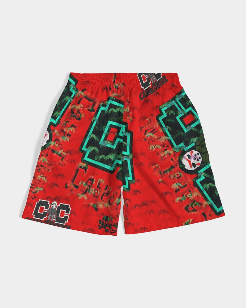 C&C Halloween red Men's All-Over Print Jogger Shorts