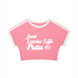 Load image into Gallery viewer, Just lovin' Life Puta Women’s Crop T-Shirt
