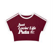 Load image into Gallery viewer, Just lovin' Life Puta Women’s Crop T-Shirt
