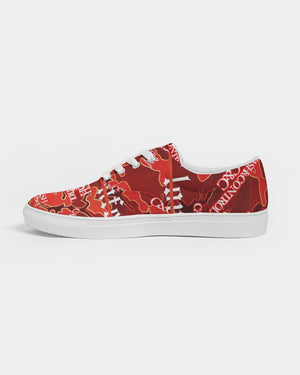 camo-red-Men's Lace Up Canvas Shoe