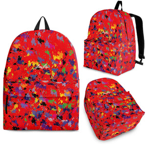 Lovin' Life splatter paint backpack