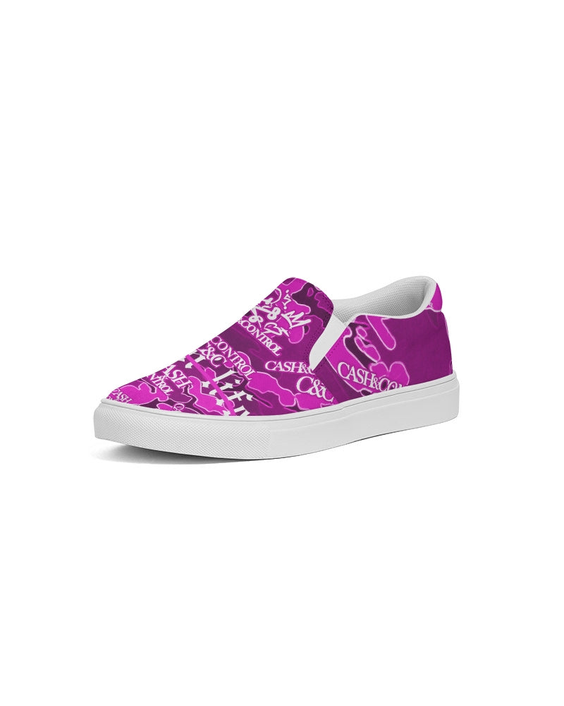 CC pink camo Women's Slip-On Canvas Shoe