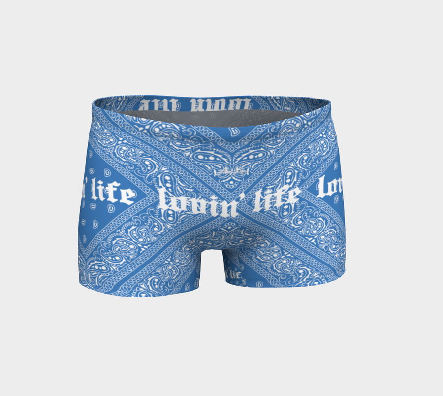 Lovin' Life el hefe blu Workout shorts