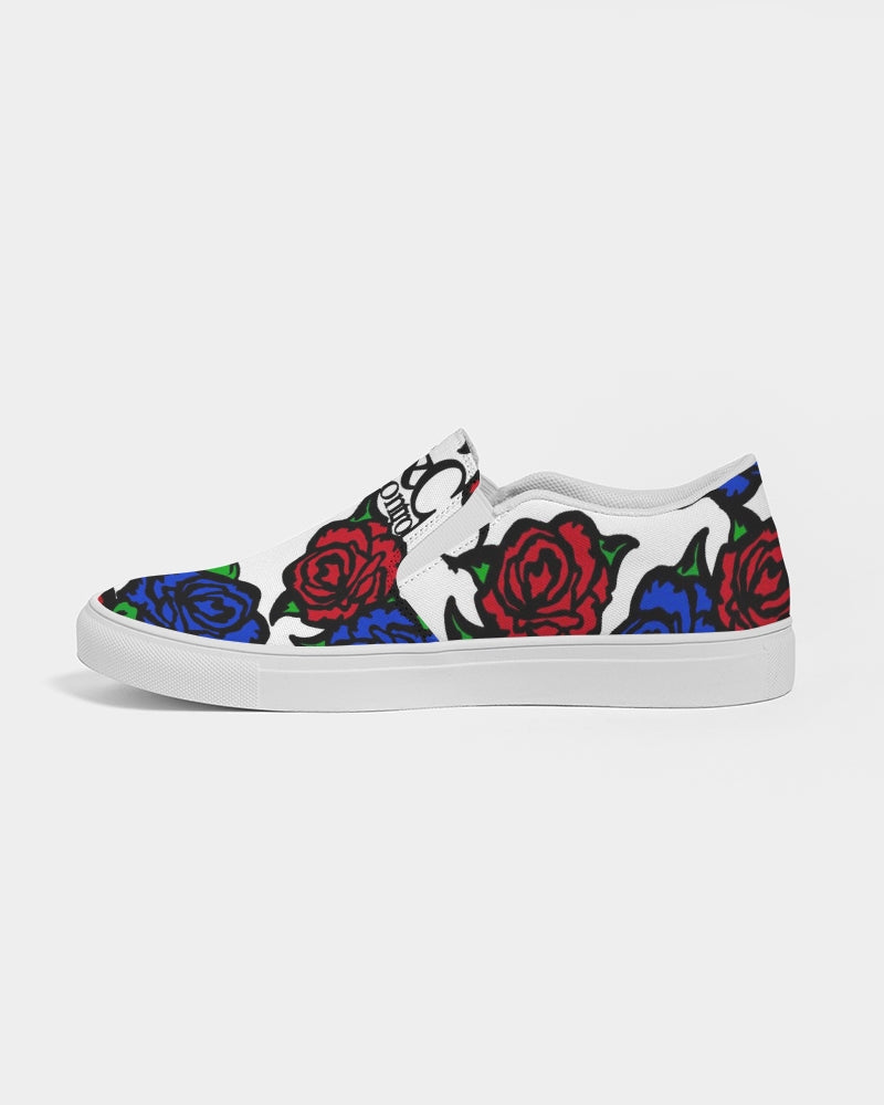 Roses Men's Slip-On Canvas Shoe