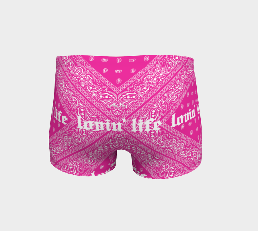 Lovin' Life el hefe pink Workout shorts
