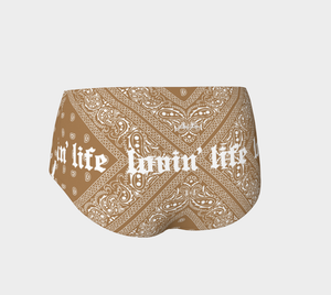 Lovin' Life el hefe brown mini shorts