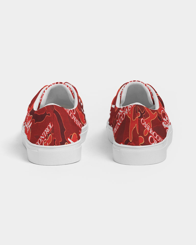 camo-red-Men's Lace Up Canvas Shoe