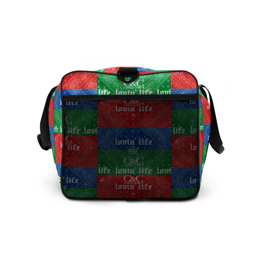 Blue Red makes $$$$$ Duffle bag