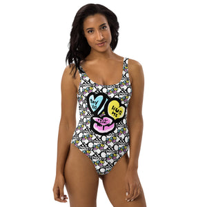 C&C candy hearts One-Piece Swimsuit