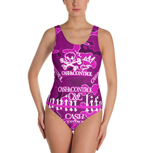 C&C pink camo One-Piece Swimsuit