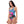 Load image into Gallery viewer, C&amp;C Pink Blu Blac El hefe One-Piece Swimsuit
