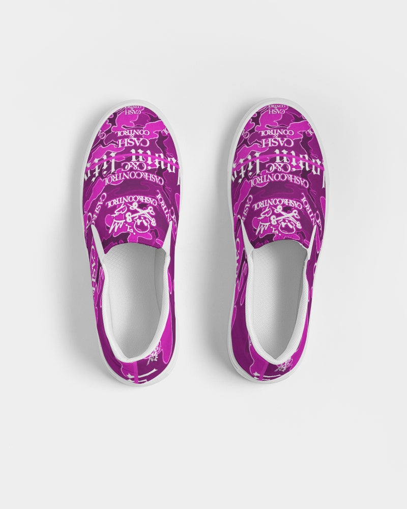 CC pink camo Women's Slip-On Canvas Shoe