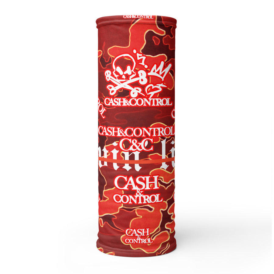 Cash&Control - Camo Red NECK GAITER