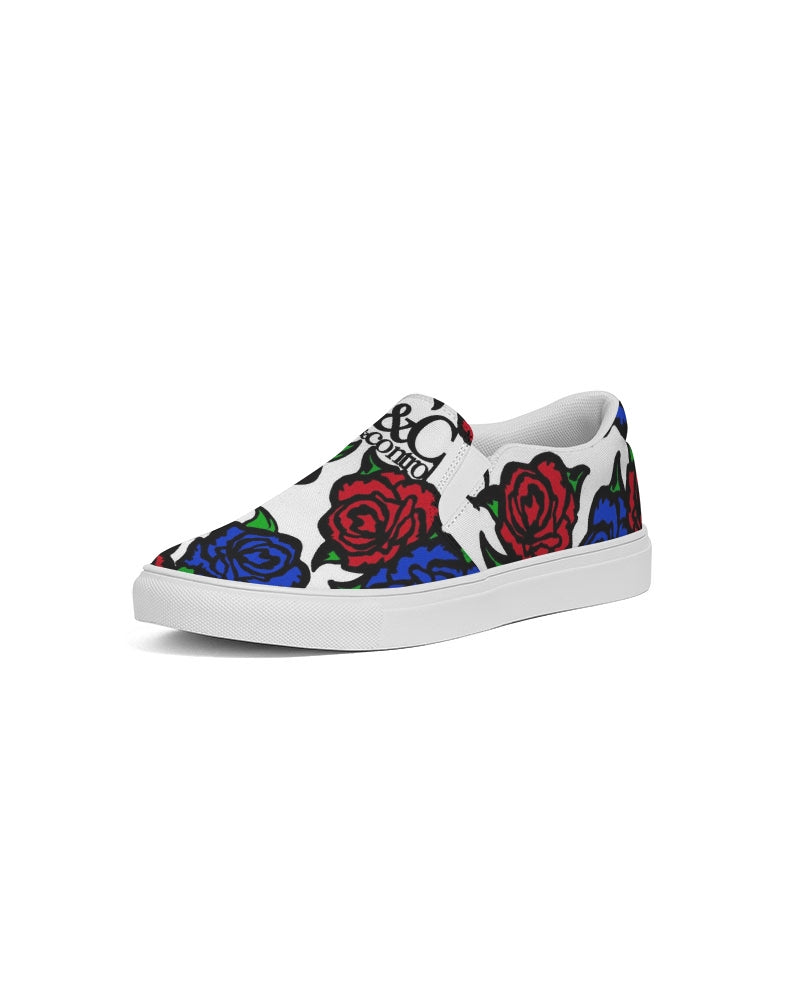 Roses Women's Slip-On Canvas Shoe