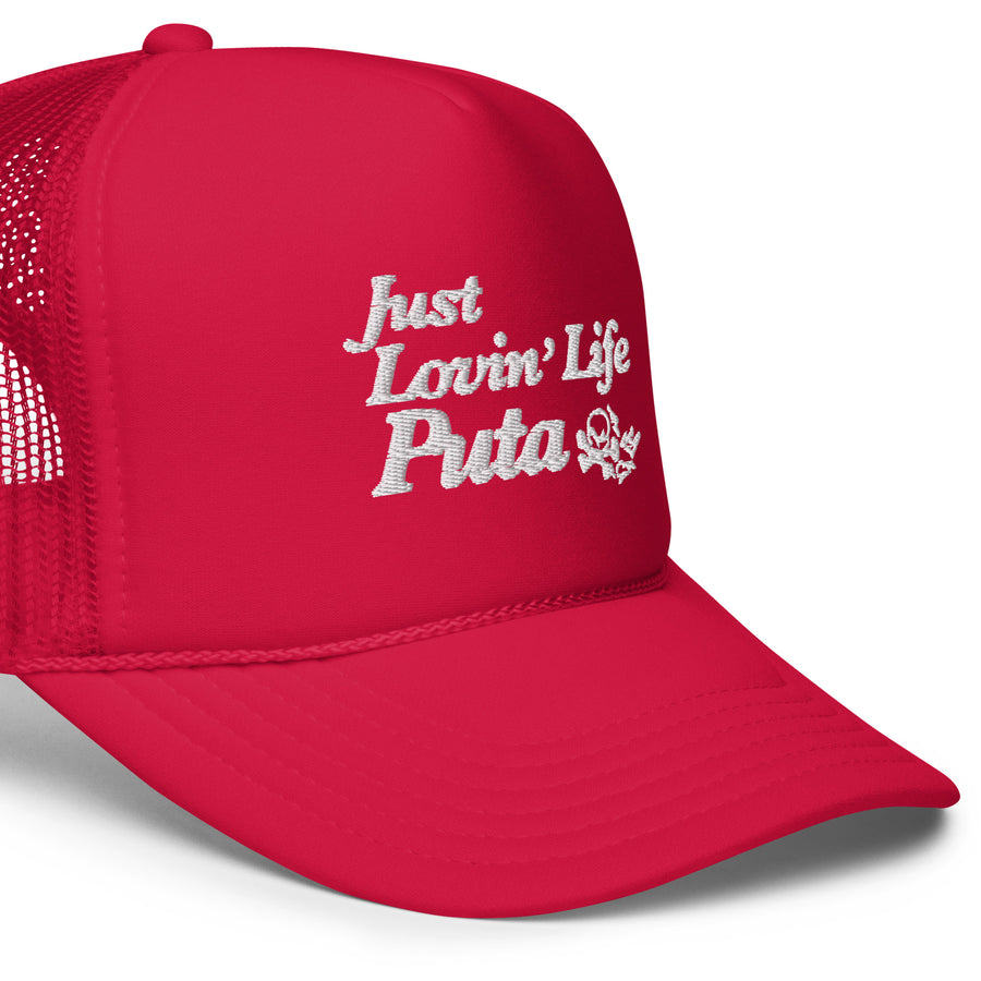 C&C Lovin Life Puta Foam trucker hat