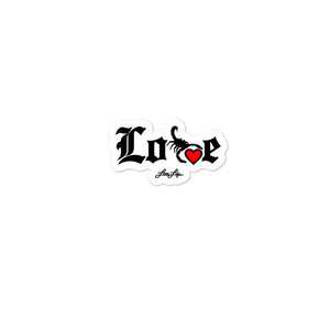 LOVIN' LIFE - SELF LOVE - RED HEART/BLAC stickers