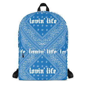 Lovin' Life - El hefe - LAPTOP/Gym size Backpack - blu