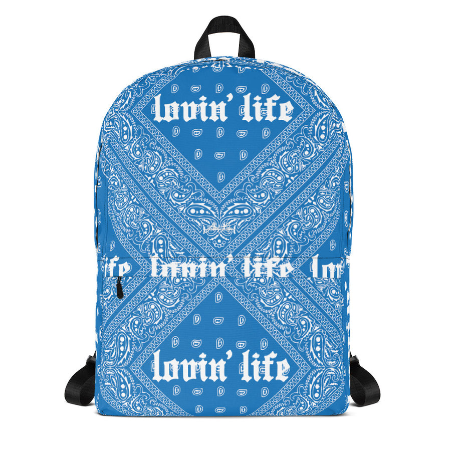 Lovin' Life - El hefe - LAPTOP/Gym size Backpack - blu