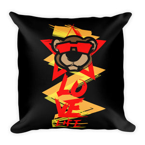 Leo Lion 2 Square Pillow 18”x18”