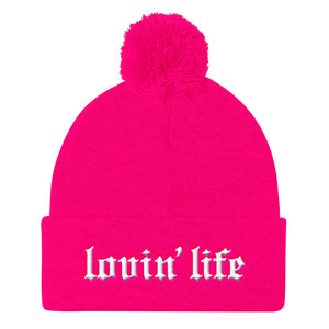 Original Lovin' Life Pom Pom Knit Cap