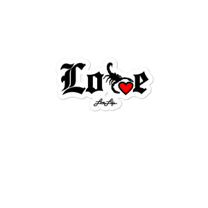 LOVIN' LIFE - SELF LOVE - RED HEART/BLAC stickers