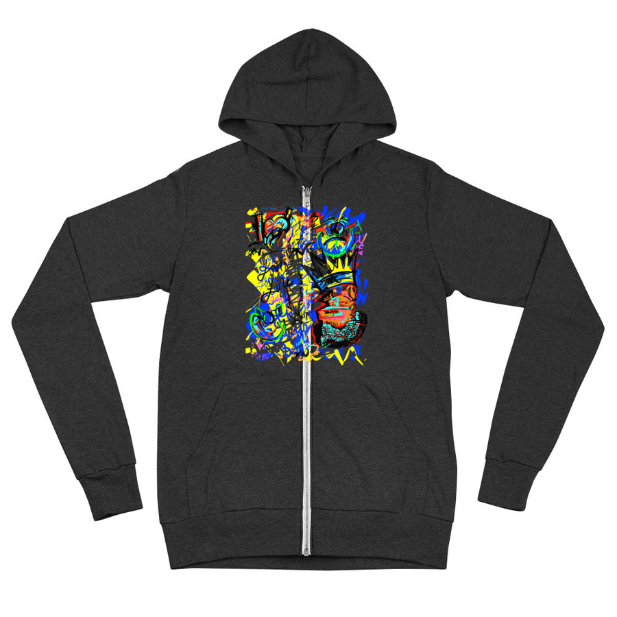 Lovin' Life SPACE AGE collection zip hoodie