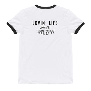 LOVIN' LIFE SAY HELLO Ringer T-Shirt