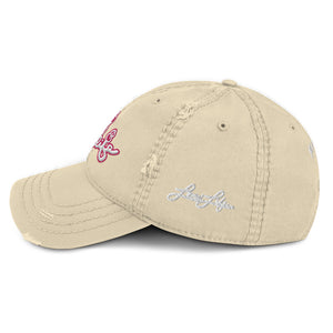 LOVIN' LIFE - MONEY SYMBOLS - Distressed Dad Hat