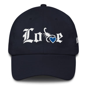 Lovin' Life - SELF LOVE - blu heart/white DAD hat