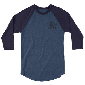 LOVE of spade blac 3/4 sleeve raglan shirt