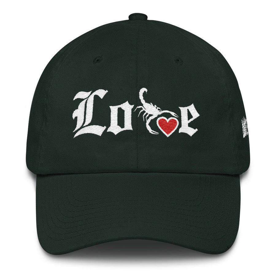 Lovin' Life - SELF LOVE - red heart/white DAD Hat