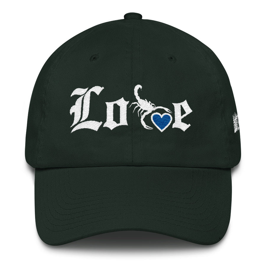 Lovin' Life - SELF LOVE - blu heart/white DAD hat