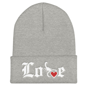 Lovin' Life - SELF LOVE - red heart/white Beanie