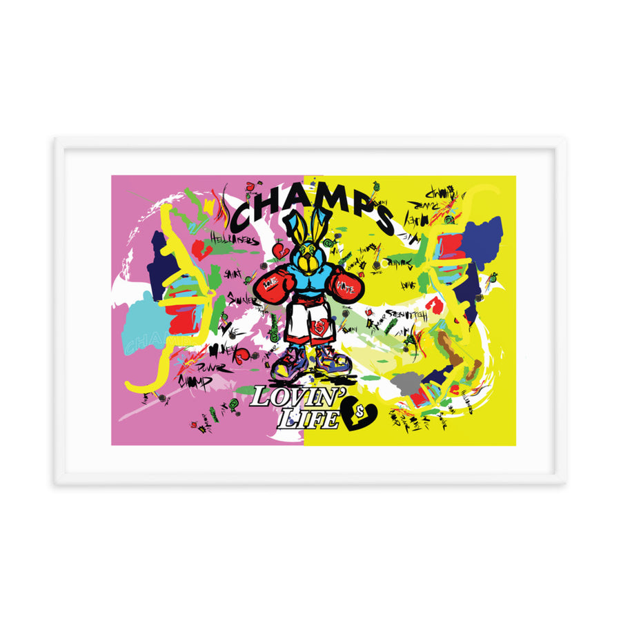 LOVIN' LIFE - PUNCH OUT - HAVE HEART MONEY COLLECTION - Framed poster 24 x 36