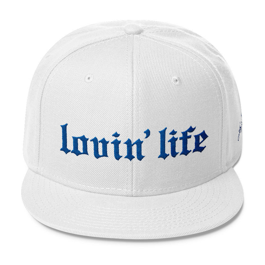 Original Lovin' Life blue letters Snapback