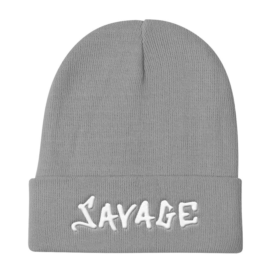 Savage 3D-Puff embroidered Beanies