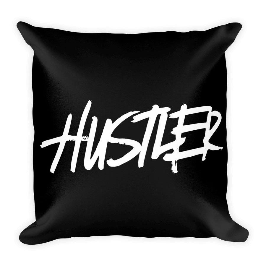 Hustler blac Square Pillow 18”x18”