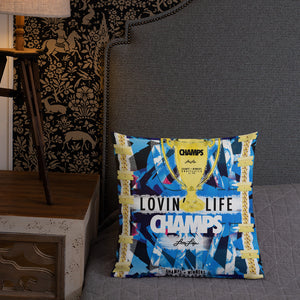 LOVIN' LIFE MEMBERS ONLY - CHAMPS RAZORS & CUBAN LINXS 00 Premium Pillow