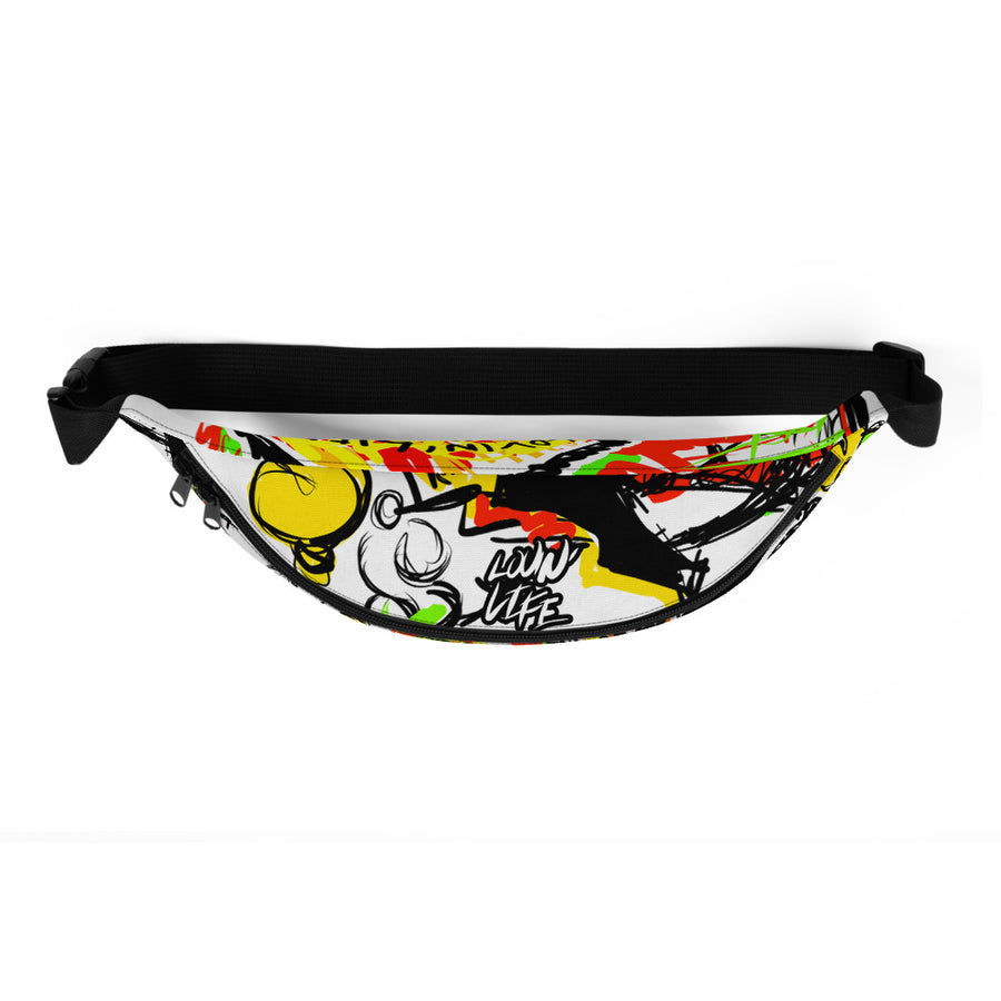 LOVIN' LIFE - #%* - SPAGE AGE COLLECTION - Fanny Pack - white