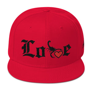 Lovin' Life - SELF LOVE - red heart/blac Snapback Hat
