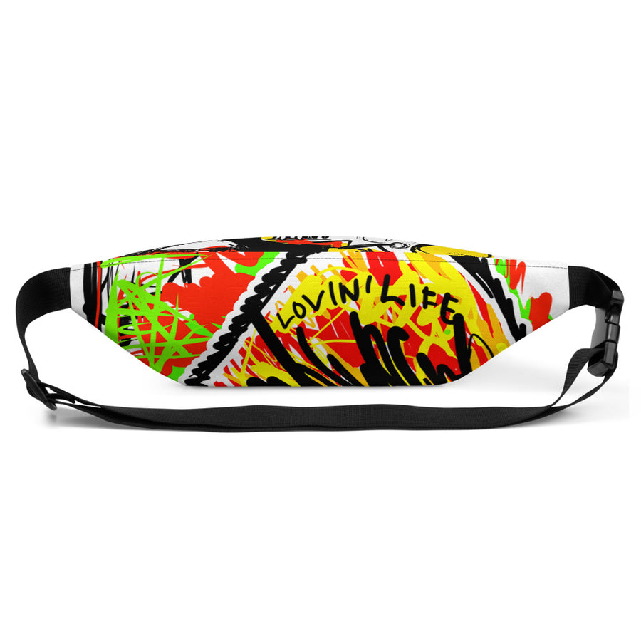 LOVIN' LIFE - #%* - SPAGE AGE COLLECTION - Fanny Pack - white
