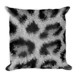 Cat grey Square Pillow 18x18