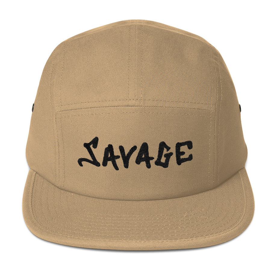 Savage blac 3D-Puff embroidered Five Panel Cap