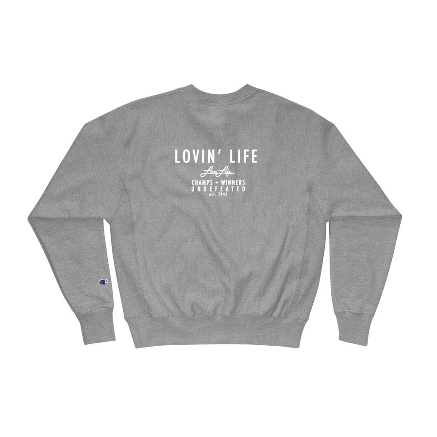 LOVIN' LIFE X CHAMPION MEMBERS ONLY - DIVINITY CRES Sweatshirt