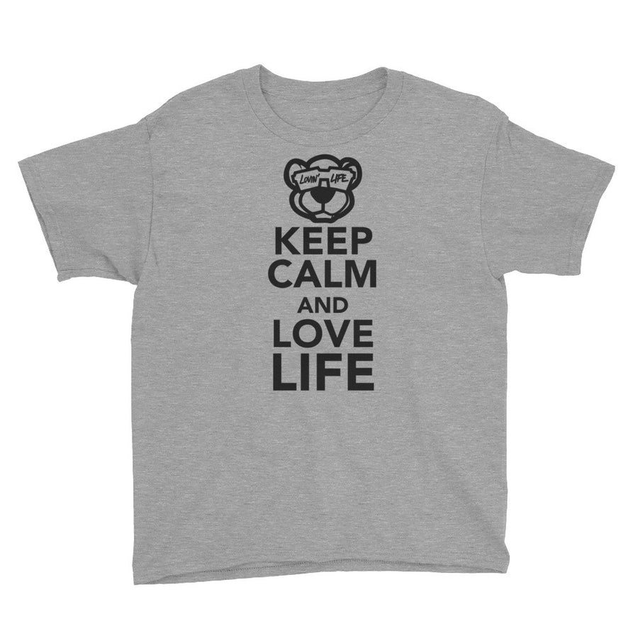 Youth Keep calm and love life T-Shirt