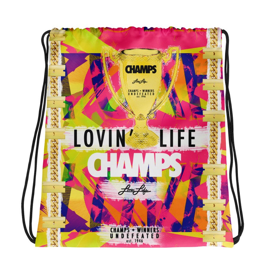 LOVIN' LIFE MEMBERS ONLY - CHAMPS RAZORS & CUBAN LINXS 01 DRAWSTRING BAG