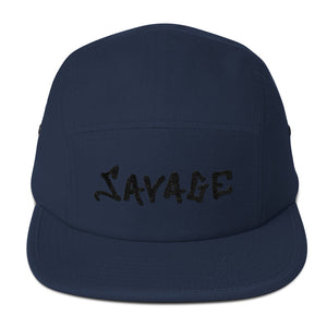 Savage blac 3D-Puff embroidered Five Panel Cap