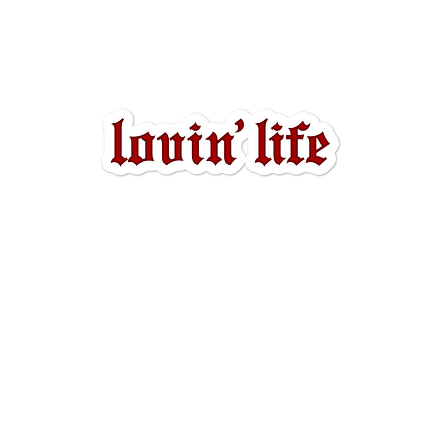 LOVIN' LIFE ORIGINAL - red stickers